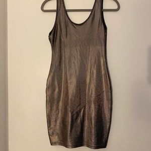 Gold tank dress